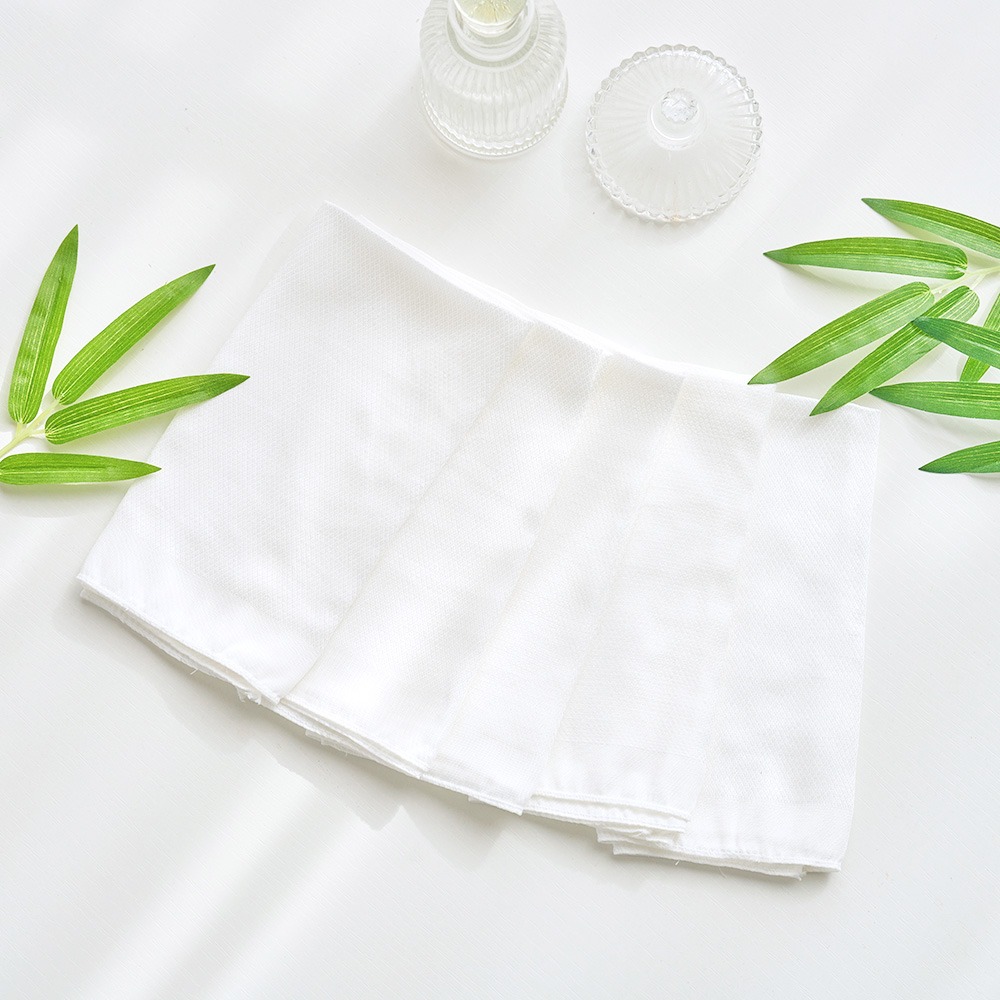 리에또 밤부 엠보 가제 무형광 아기 신생아 손수건 5매